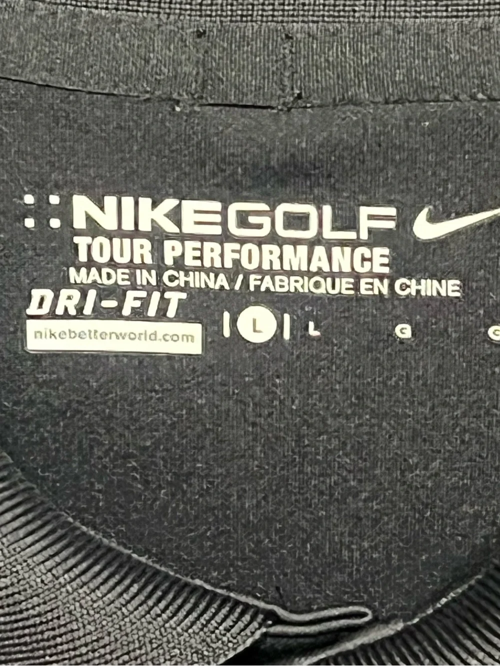 Nike Golf Men’s Short Sleeve Black Polo Shirt - Size Large